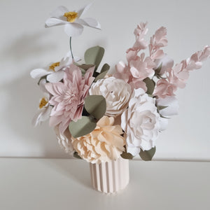 Paper Flower Arrangement - Light Pink & Peach