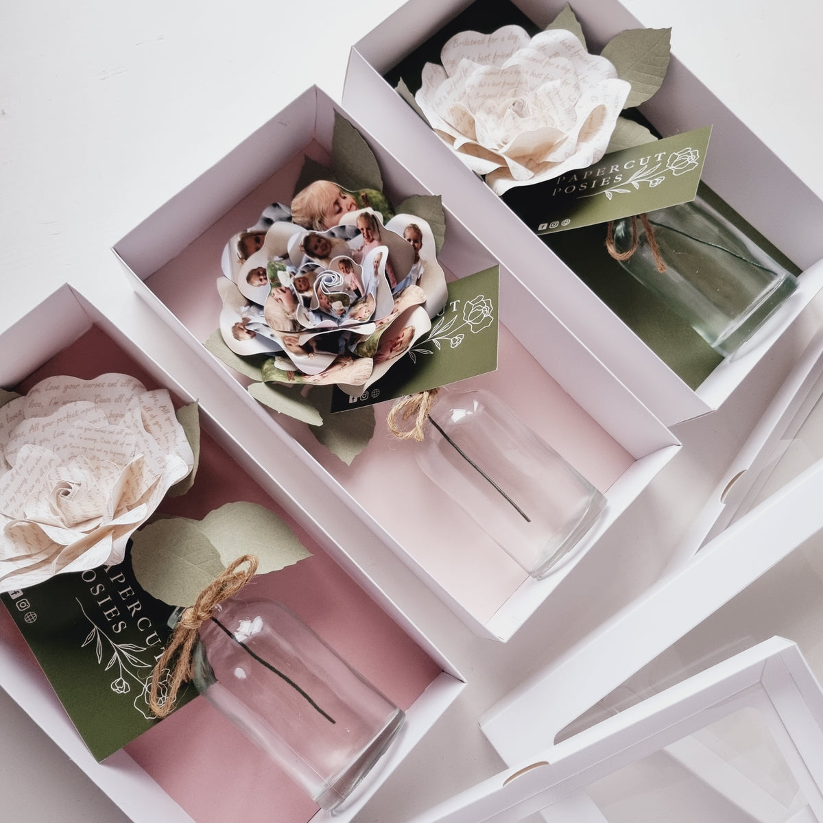 Personalised Roses – Papercut Posies