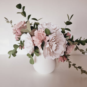 Paper Flower Vase Arrangement