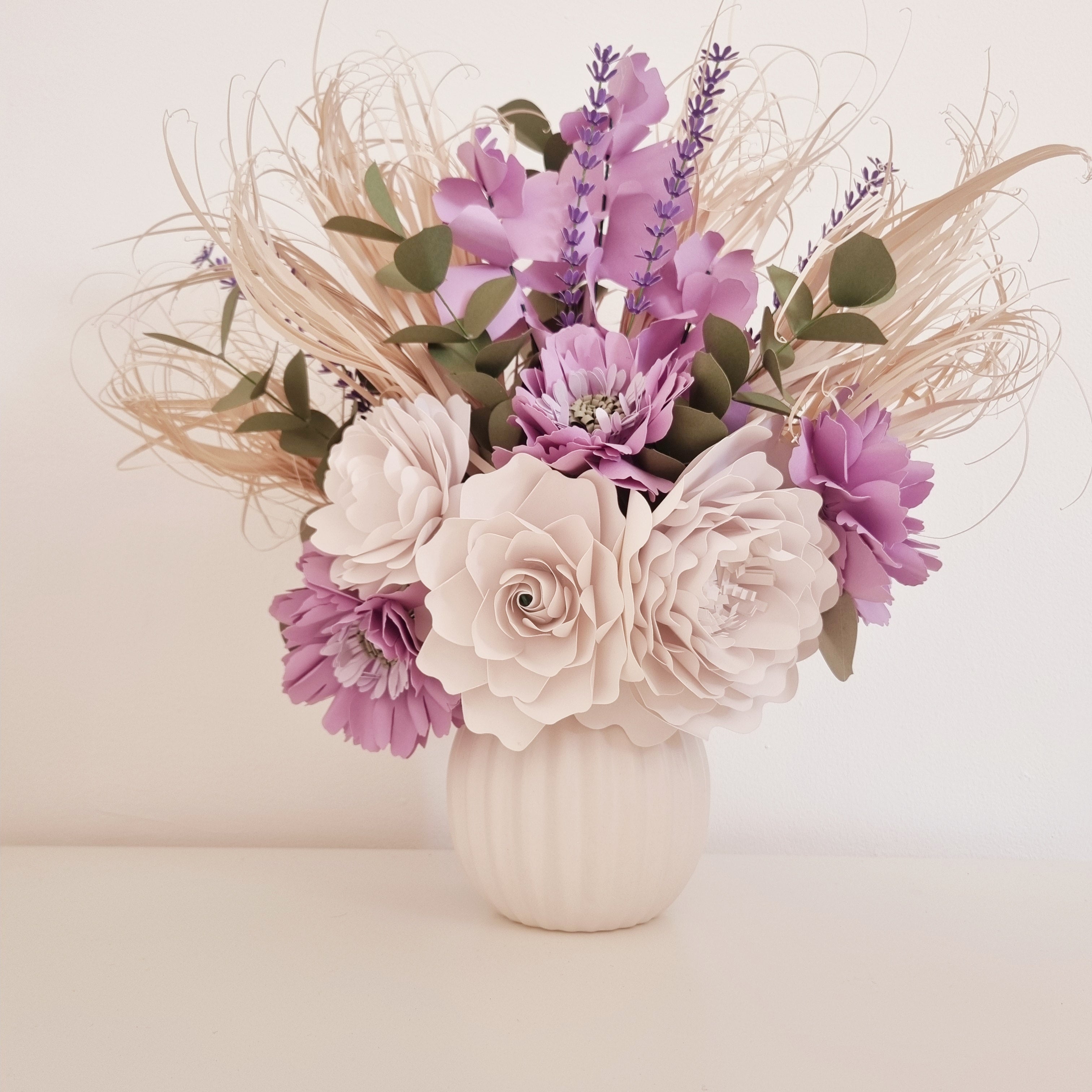 Paper Flower Arrangement - Wild Lilac