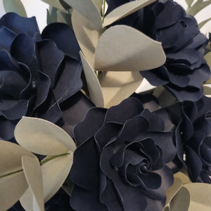 Paper Flower Arrangement - Navy