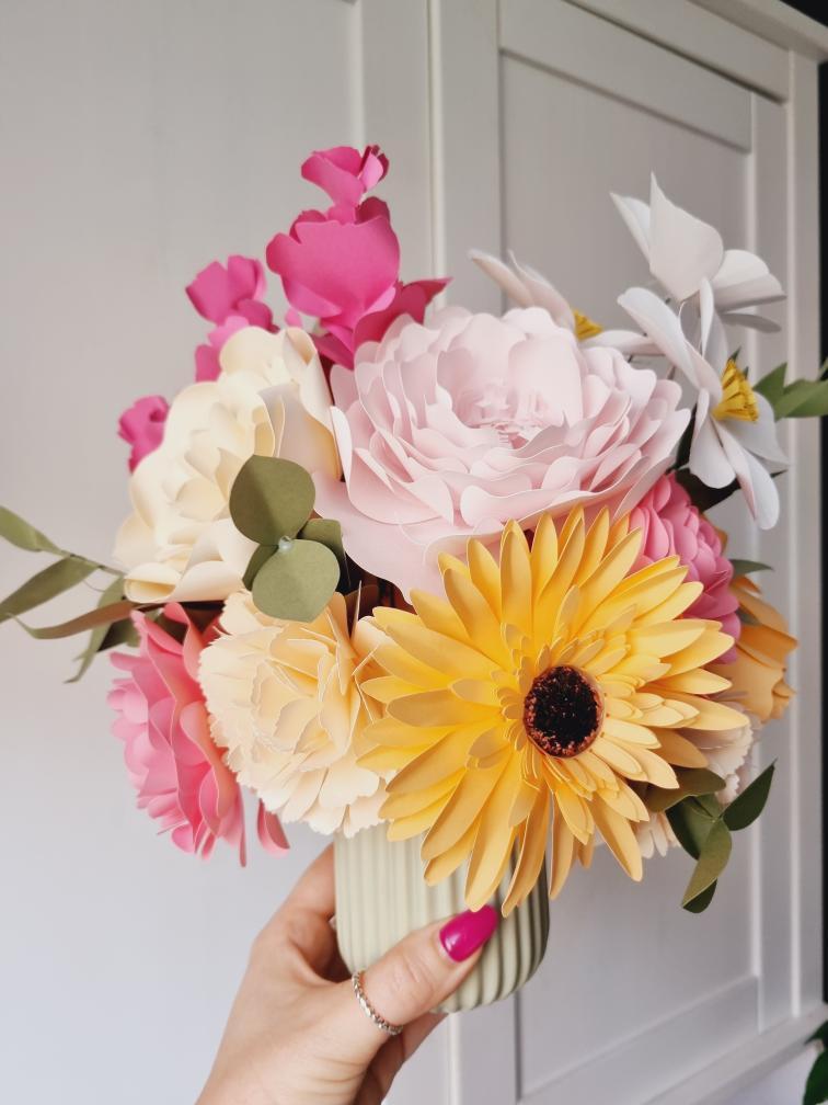 Paper Flower Arrangement - Pink Spring