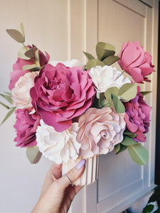 Paper Flower Arrangement - Pink & Blush
