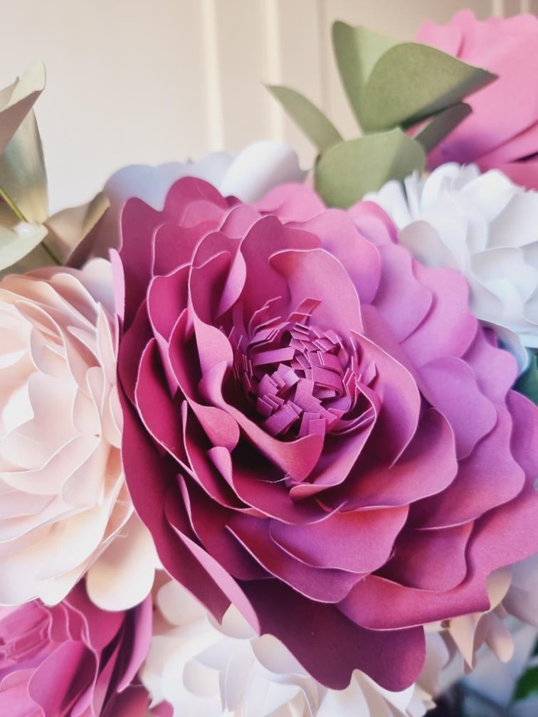 Paper Flower Arrangement - Pink & Blush