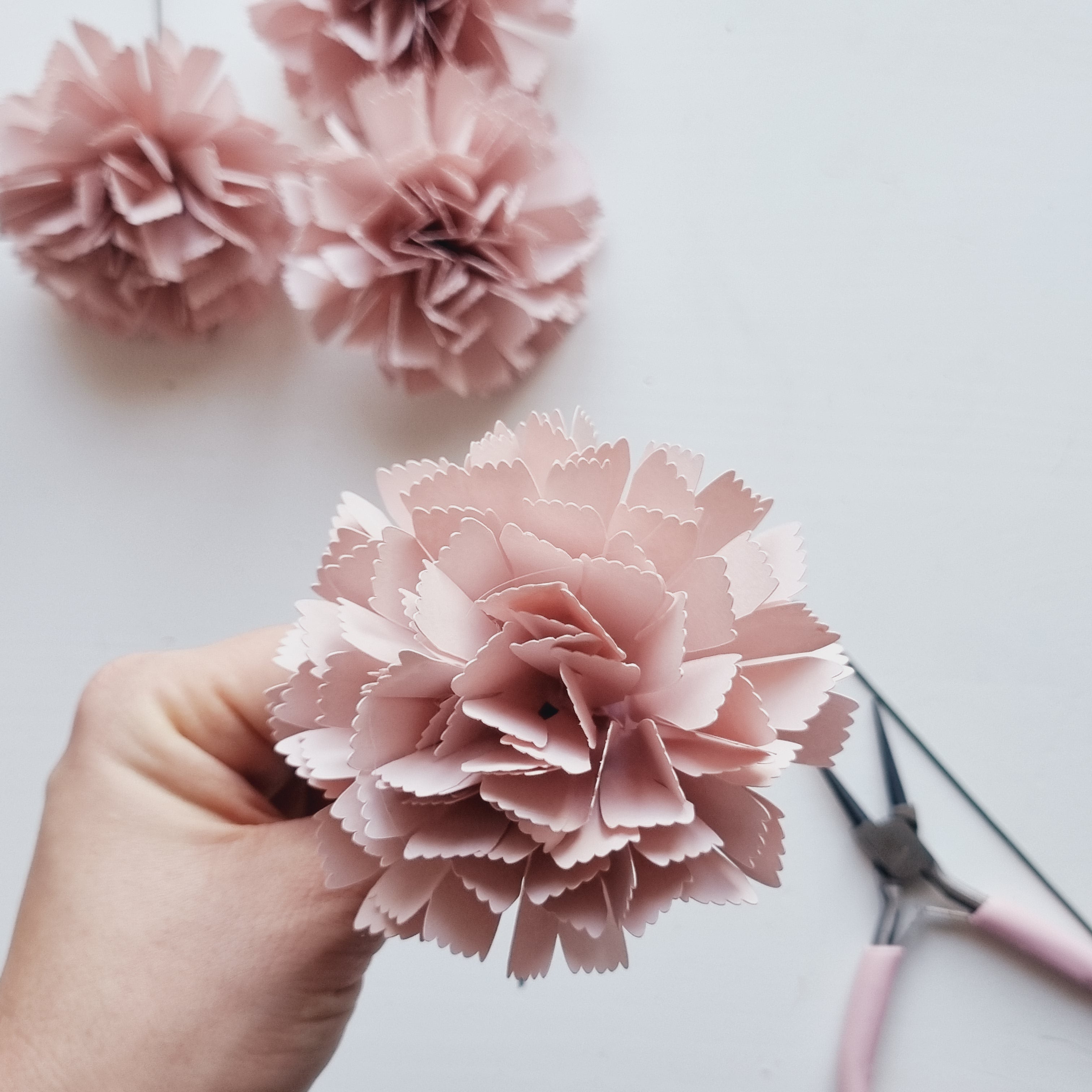 Carnation Paper Flower Template